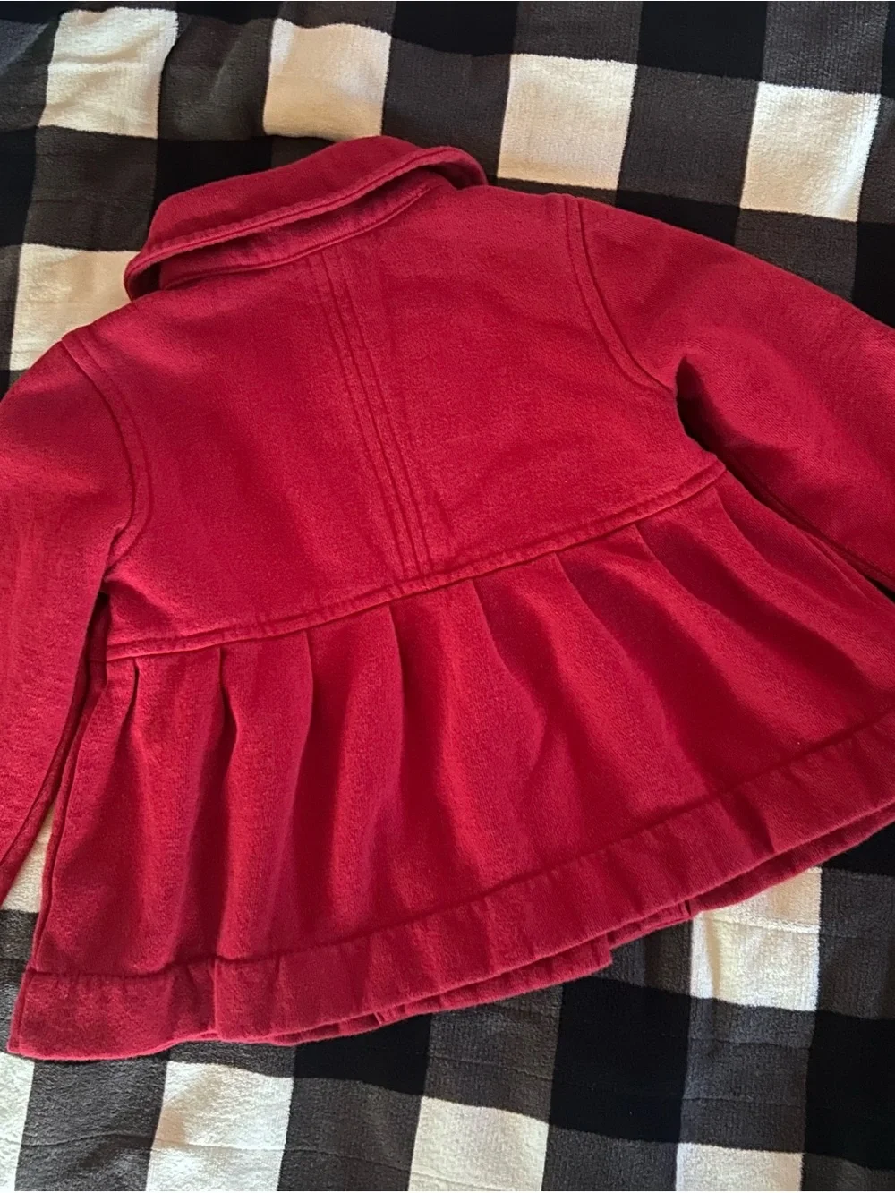 GAP Red Double-Breasted Girls' Peacoat